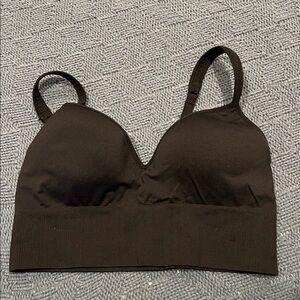 Athleta black longline bra